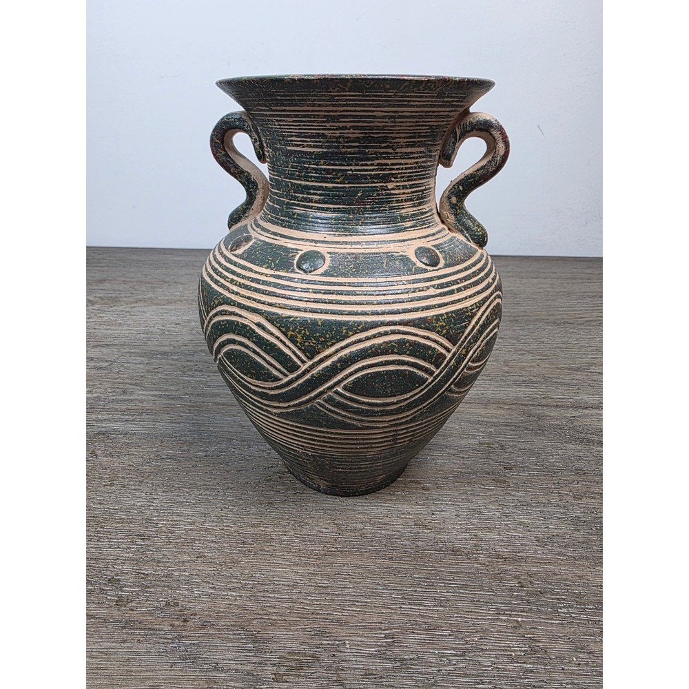7.5" Two-Eared Ceramic Jar